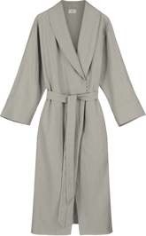 Grace Linen Robe - Grey