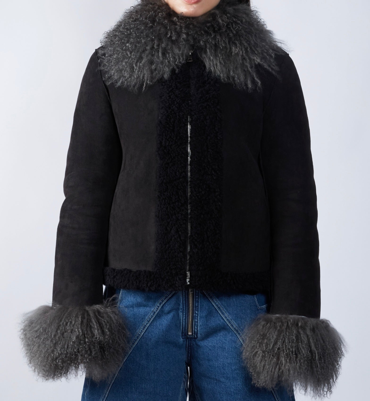 Faux Shearling Wave Jacket