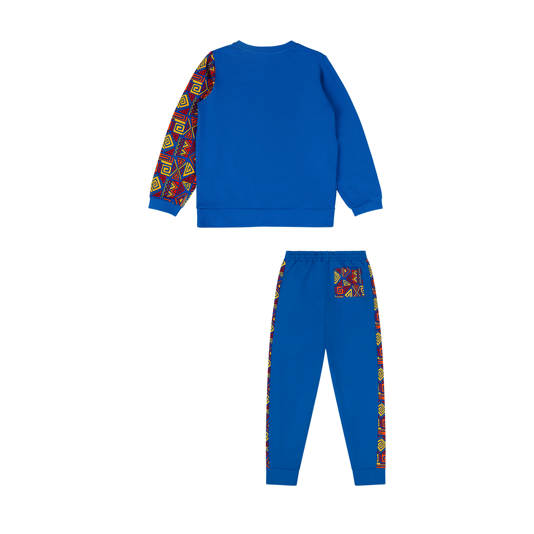 Mixed Up Clothing Boys Sweatshirt and Jogger Set Blue Multicolor