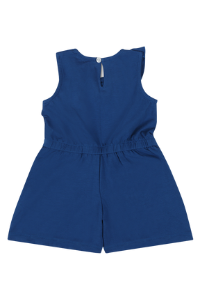 Mixed Up Clothing Volant Ruffle Shorts Romper - Sodalite Blue