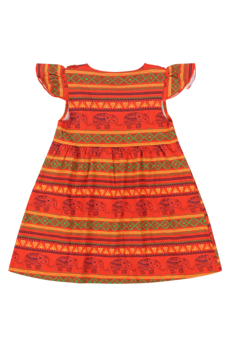 Mixed Up Clothing Girls Vestito Dress - Jacquard Stripe