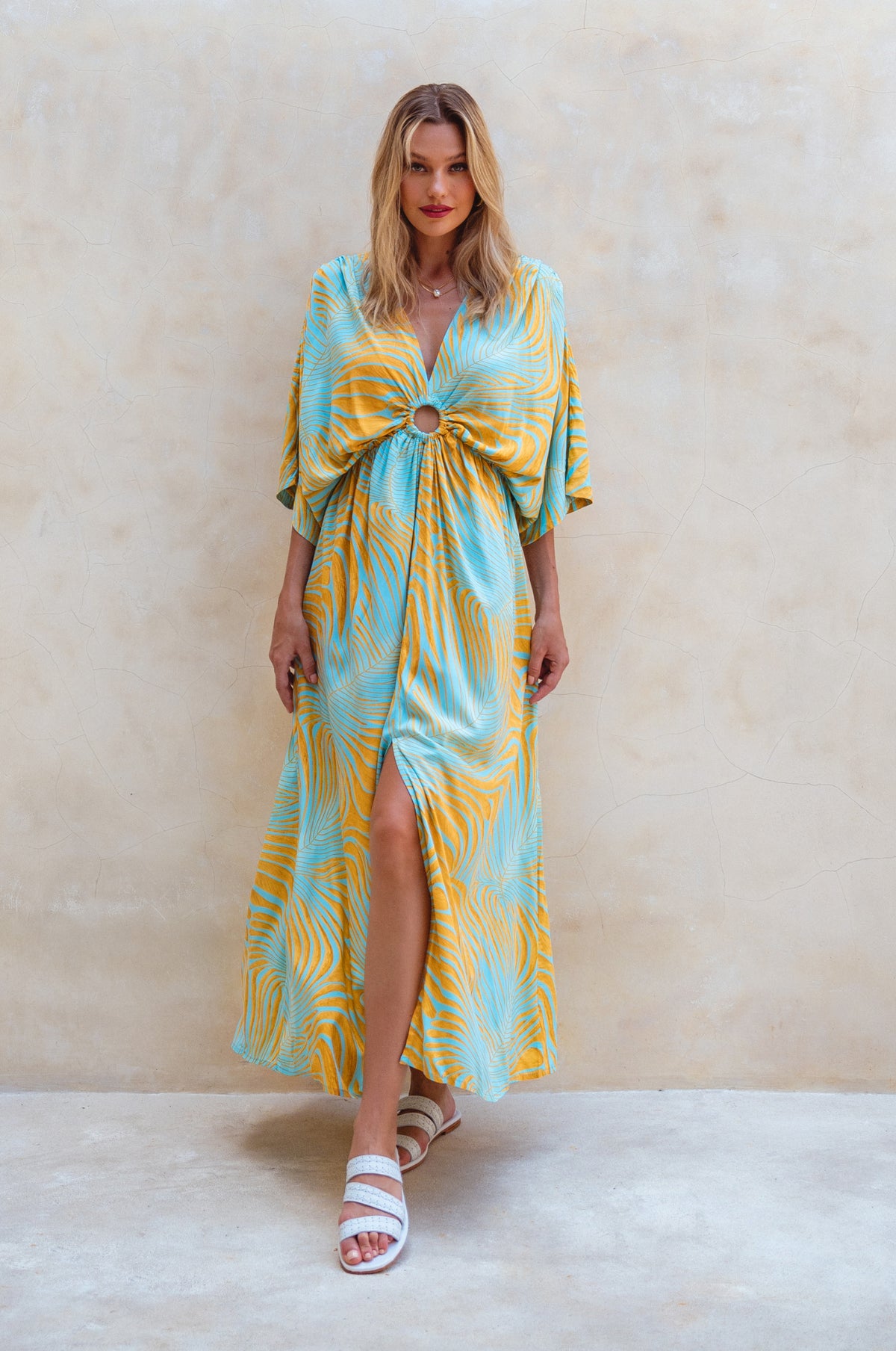 Elena Bohemian Gown Dress - Goldie