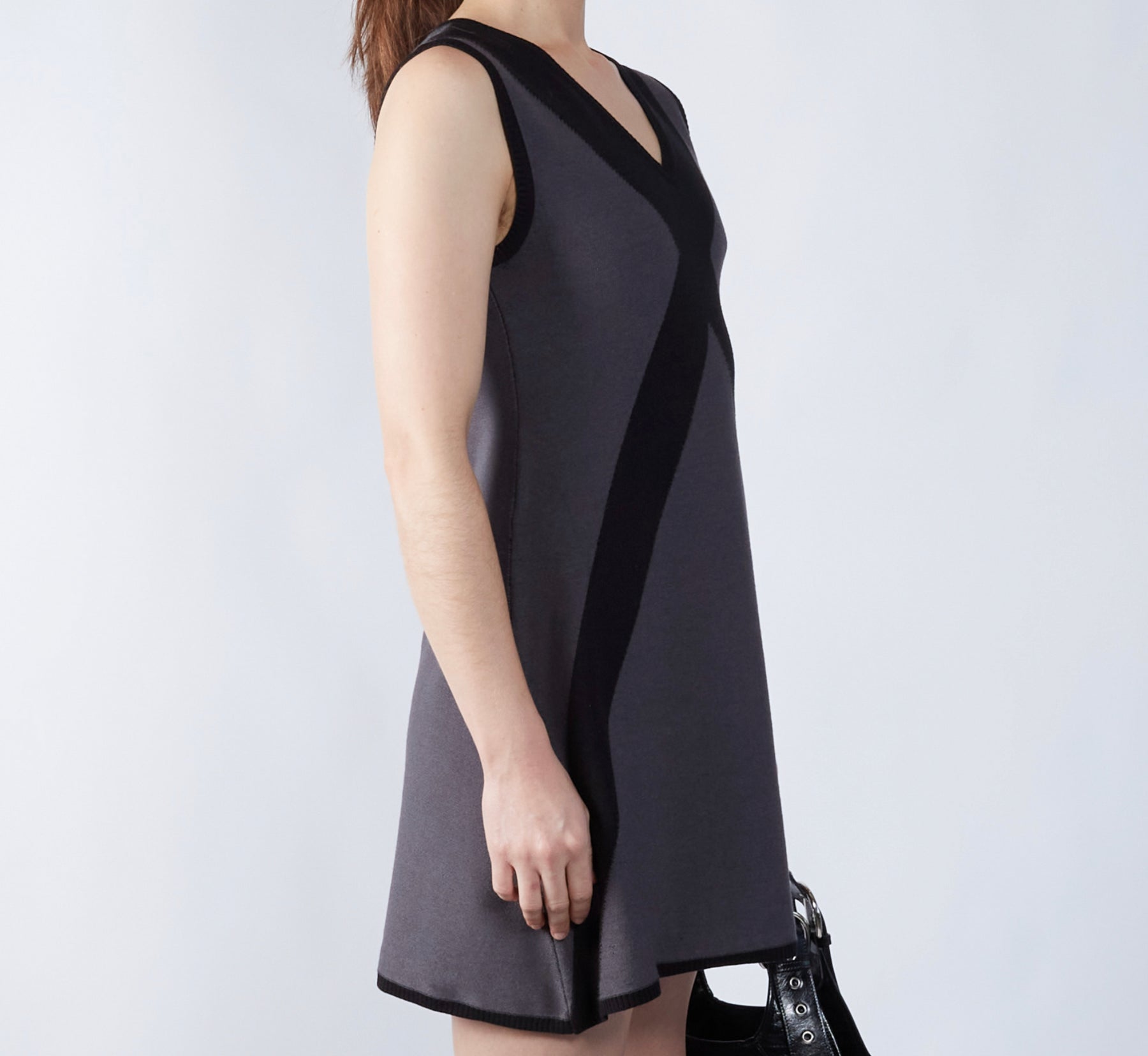 Cross V Neck Dress