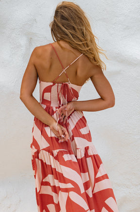 Sea Dreamer Strappy Midi Dress - Mykonos