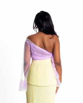 PALMALITA ONE-SHOULDER CROP