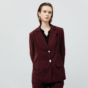 ZOE MAROON BLAZER