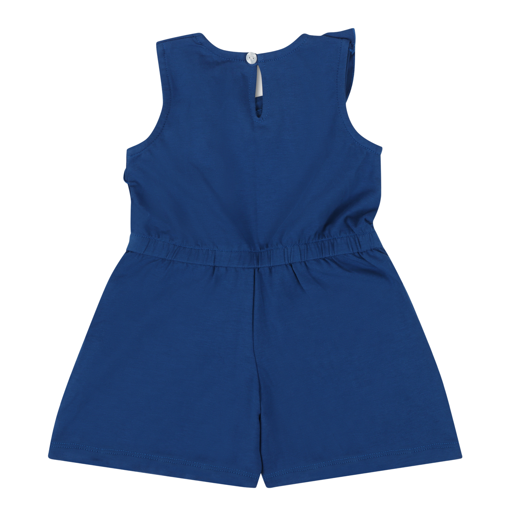 Mixed Up Clothing Volant Ruffle Shorts Romper - Sodalite Blue