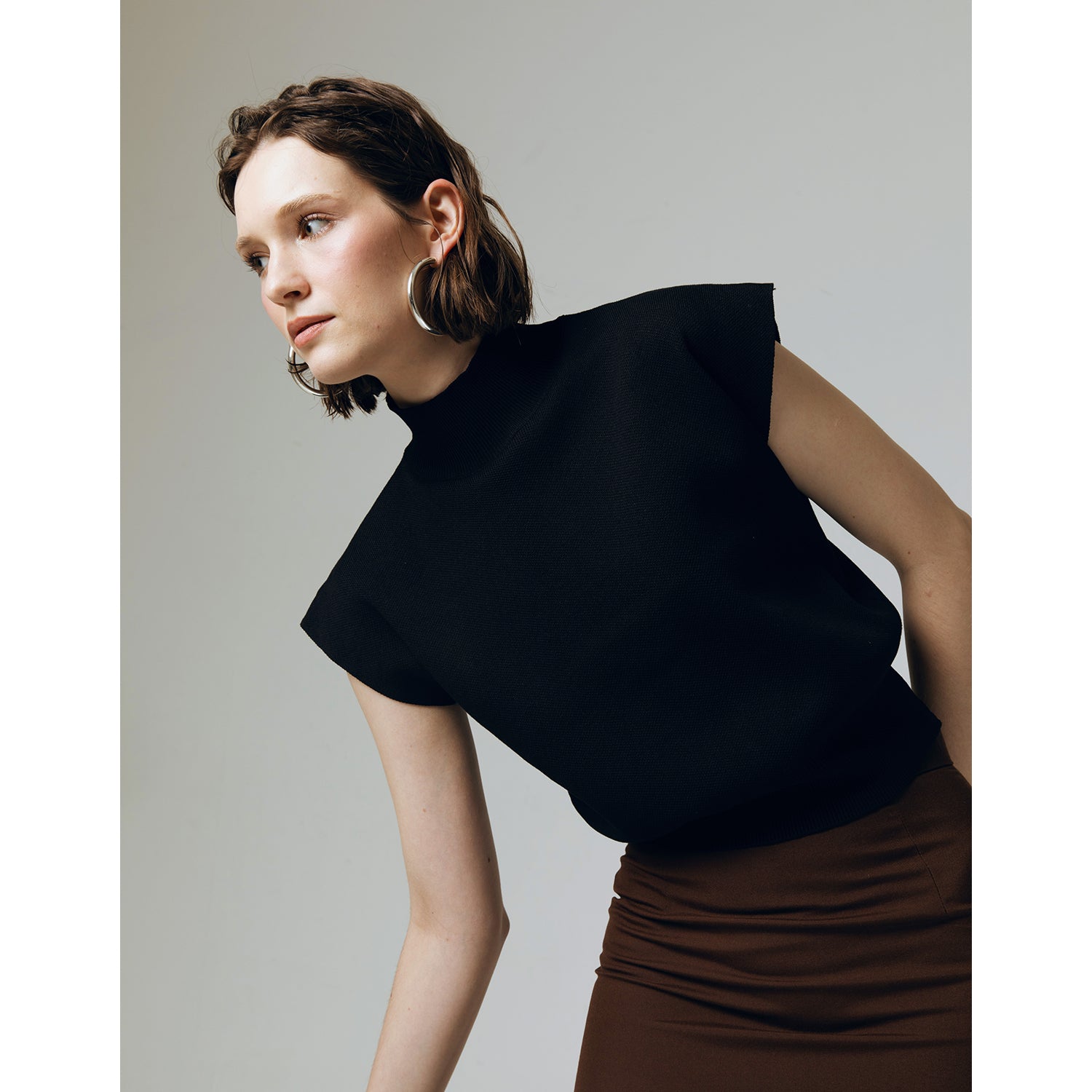 GISELLE  ESSENTIAL KNITTED TURTLE NECK