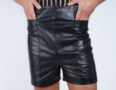 Faux Leather High Waisted Shorts