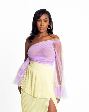 PALMALITA ONE-SHOULDER CROP