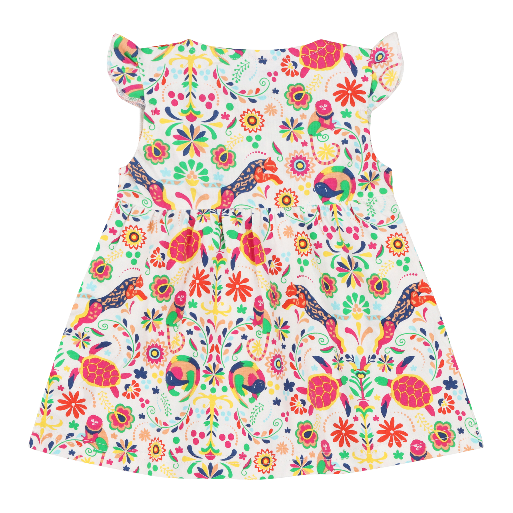 Mixed Up Clothing Vestito Baby Dress Set - Animal Arabesque