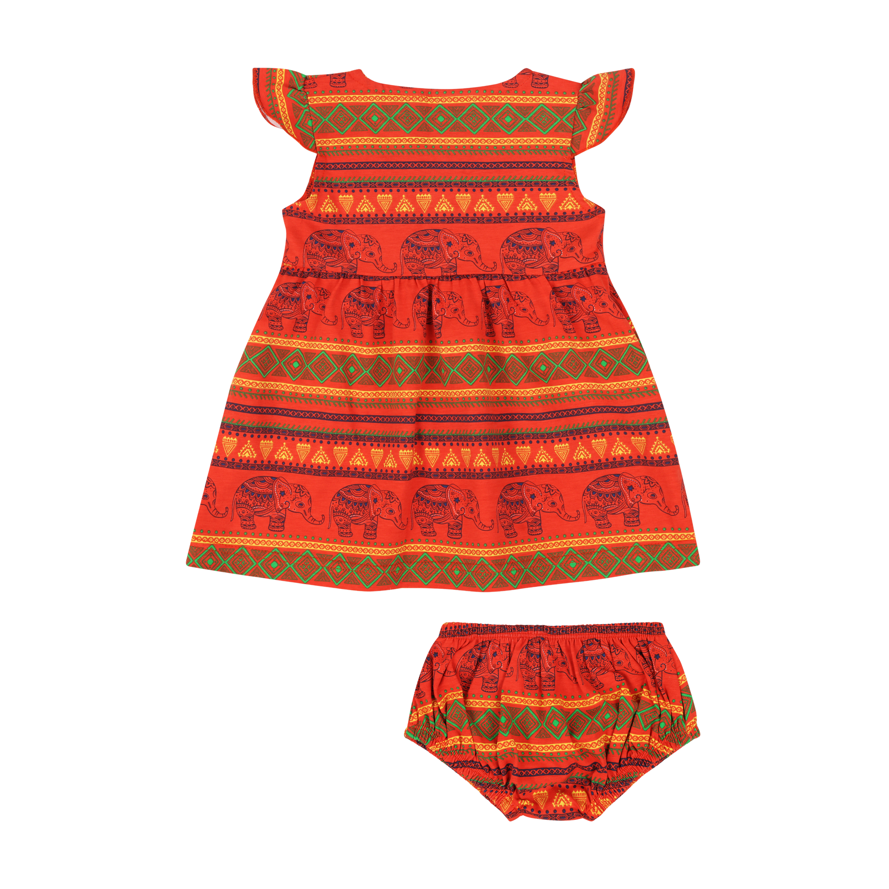 Mixed Up Clothing Vestito Baby Dress Set - Jacquard Stripe