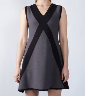 Cross V Neck Dress