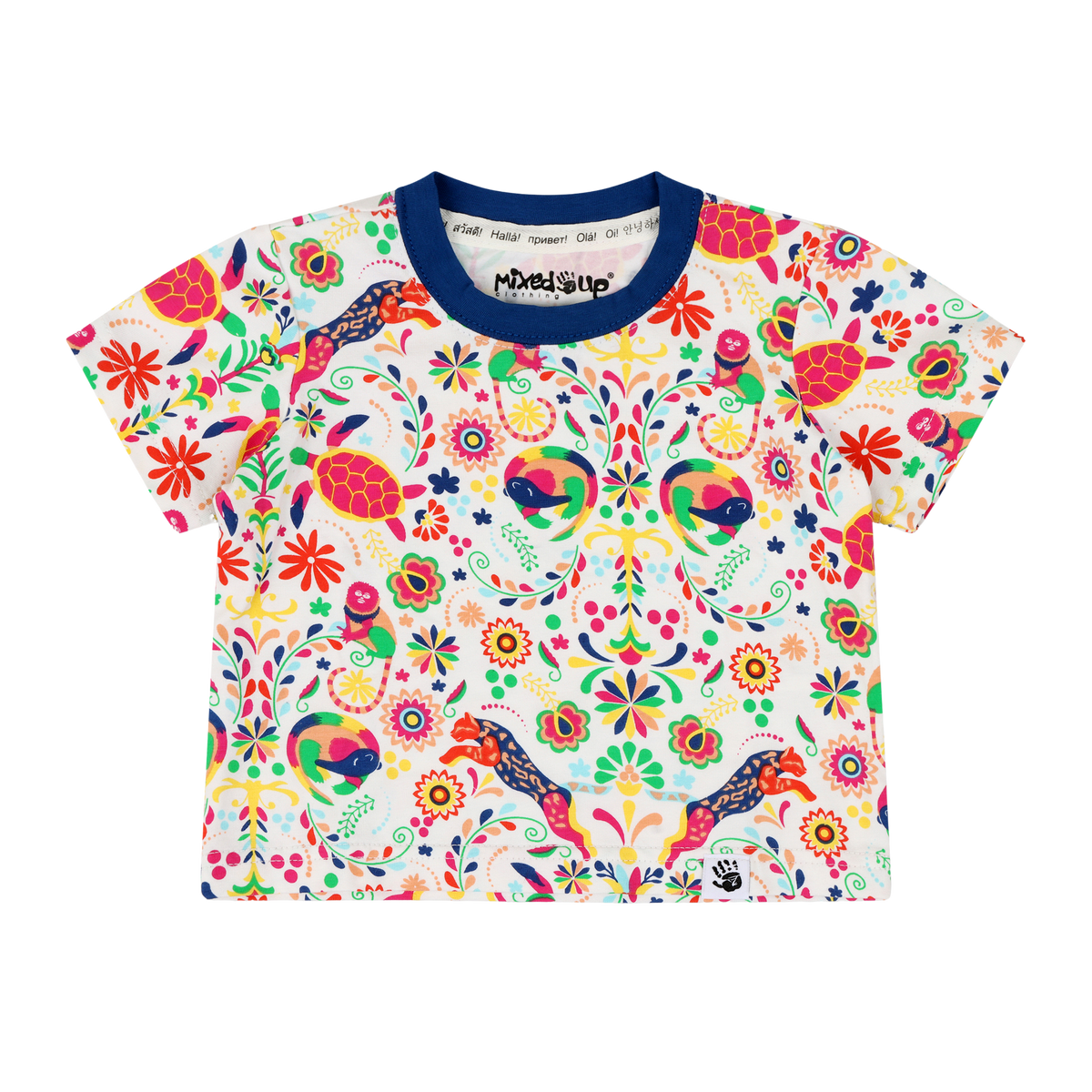 Mixed Up Clothing Kids Suave Animal Print Short Sleeve T-Shirt - Animal Arabesque