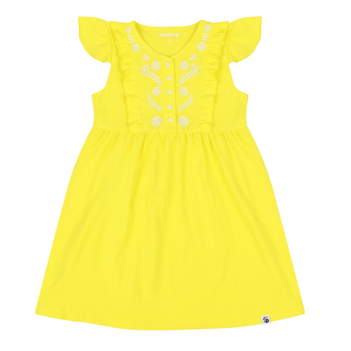 Mixed Up Clothing Girls Vestito Dress - Blazing Yellow