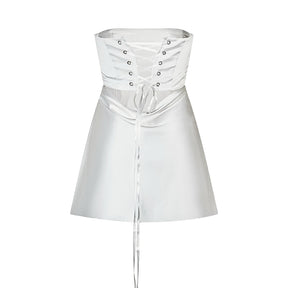 Angel Corset White Mini Dress