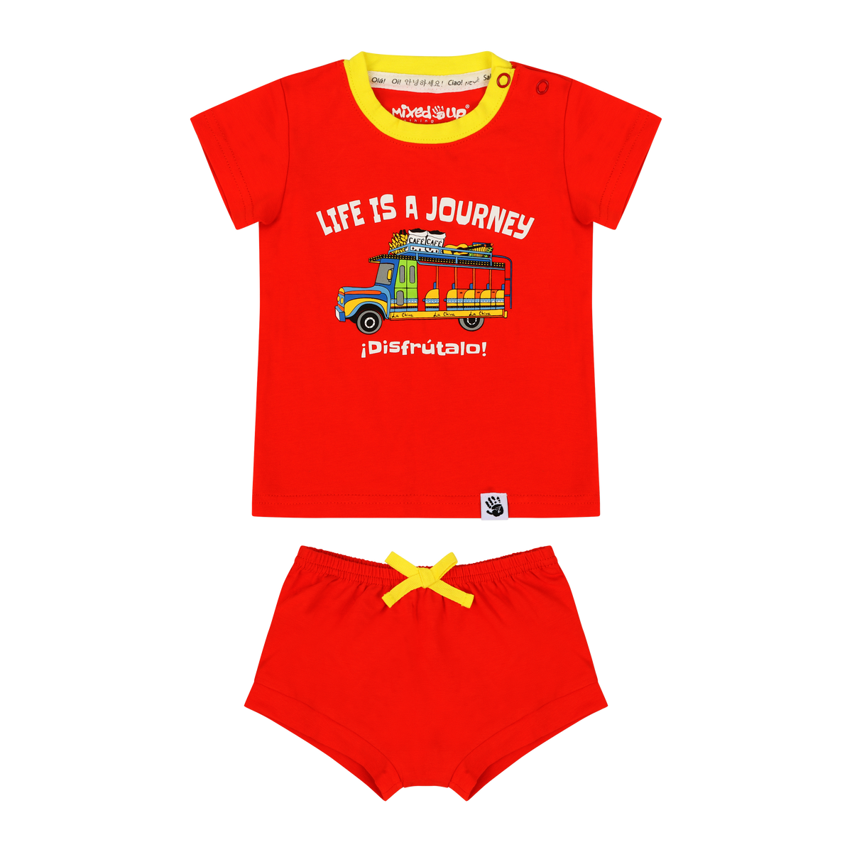 Mixed Up Clothing Suave Baby Tee and Bloomer Shorts Set - Chiva