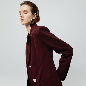 ZOE MAROON BLAZER