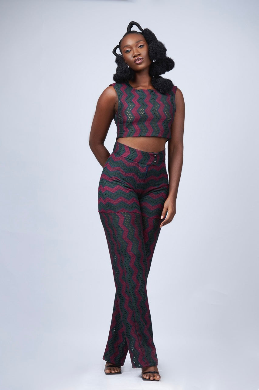 ADAKU LACE CROP TOP