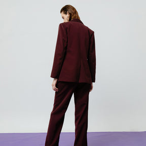 ZOE MAROON BLAZER