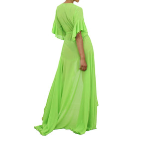 Korinne Standard Kaftan-Neon Green