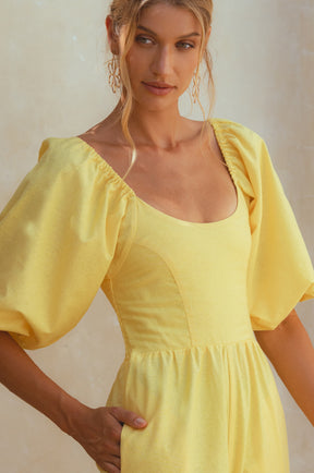 Heaven Bay Linen Jumpsuit - Lemonde