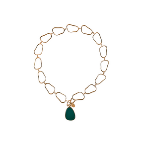 Elixir Gold/Green Statement Necklace