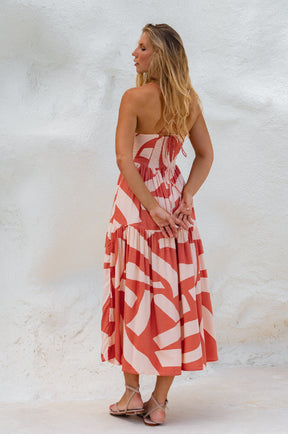 Sea Dreamer Strappy Midi Dress - Mykonos