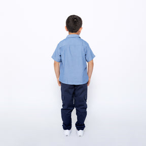 Mixed Up Clothing Boys Relaxed Fit Drawstring Cargo Jogger Pants Blue