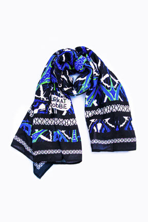 Key Lime Blue Square Scarf