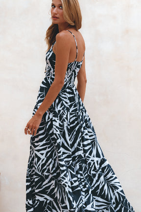 Isadora Tiered Maxi Dress - Fern