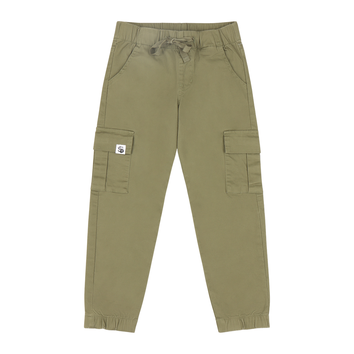 Mixed Up Clothing Boys Relaxed Fit Drawstring Cargo Jogger Pants Olive