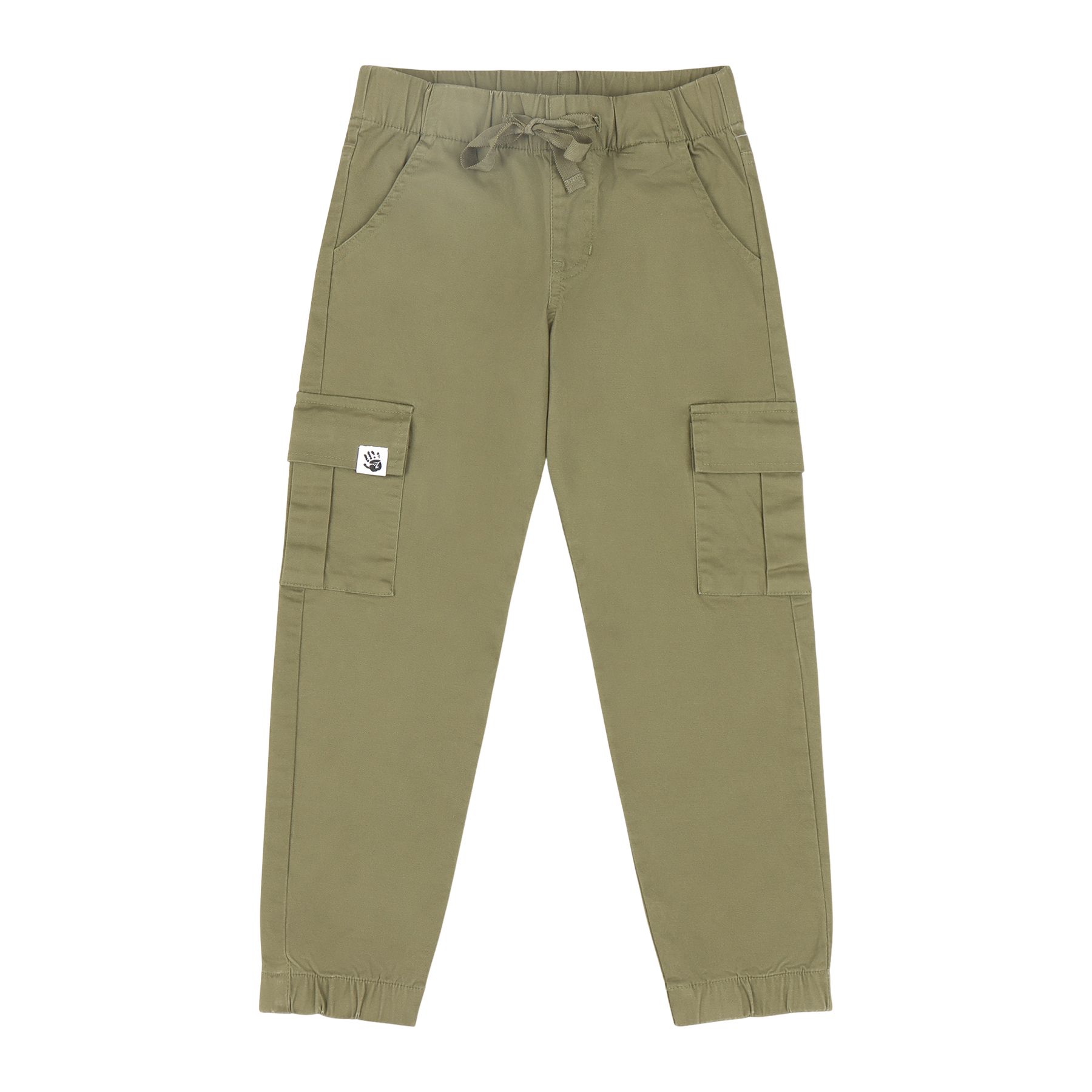 Mixed Up Clothing Boys Relaxed Fit Drawstring Cargo Jogger Pants Olive