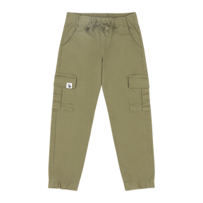 Mixed Up Clothing Boys Relaxed Fit Drawstring Cargo Jogger Pants Olive