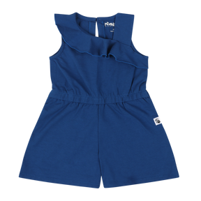 Mixed Up Clothing Volant Ruffle Shorts Romper - Sodalite Blue