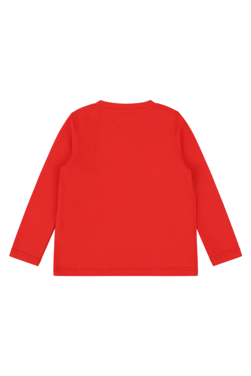 Mixed Up Clothing Boys Pocket Long-Sleeve Henley Shirt  Red Multicolor