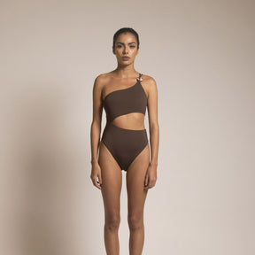 O320 ALEXANDRA ONE PIECE DARK BROWN