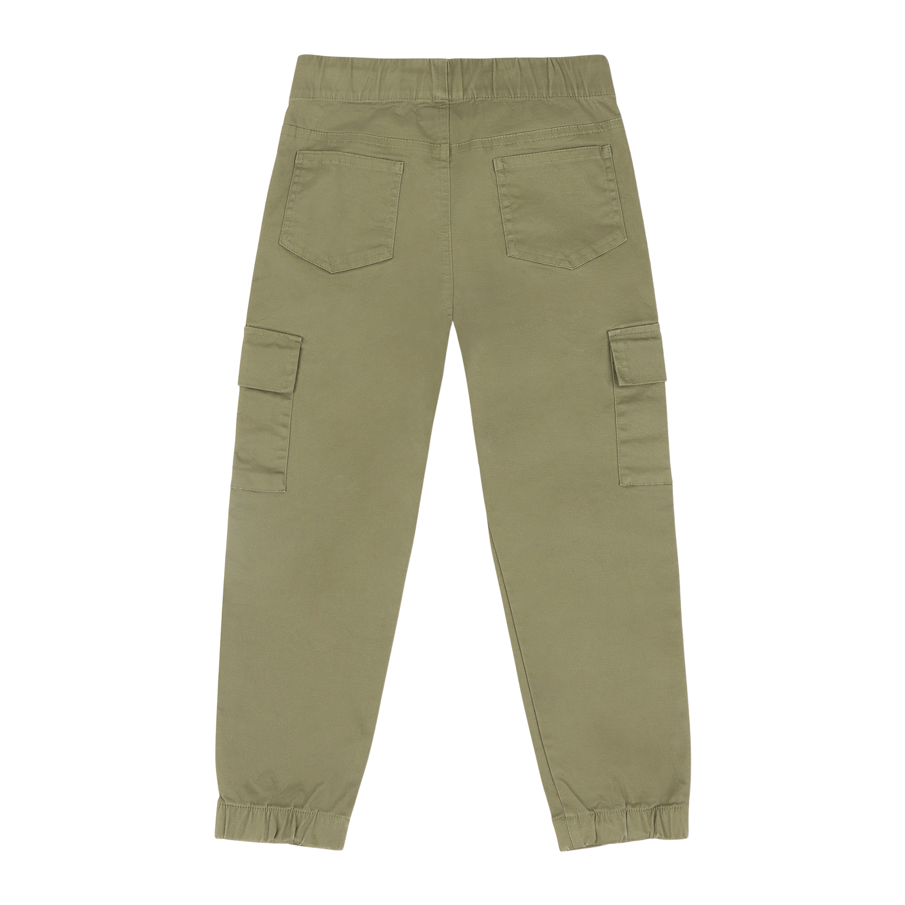 Mixed Up Clothing Boys Relaxed Fit Drawstring Cargo Jogger Pants Olive