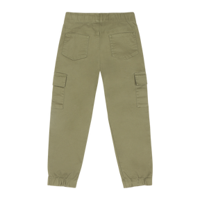 Mixed Up Clothing Boys Relaxed Fit Drawstring Cargo Jogger Pants Olive