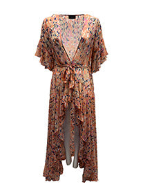 Korinne Standard Kaftan-Orange Diamond Print