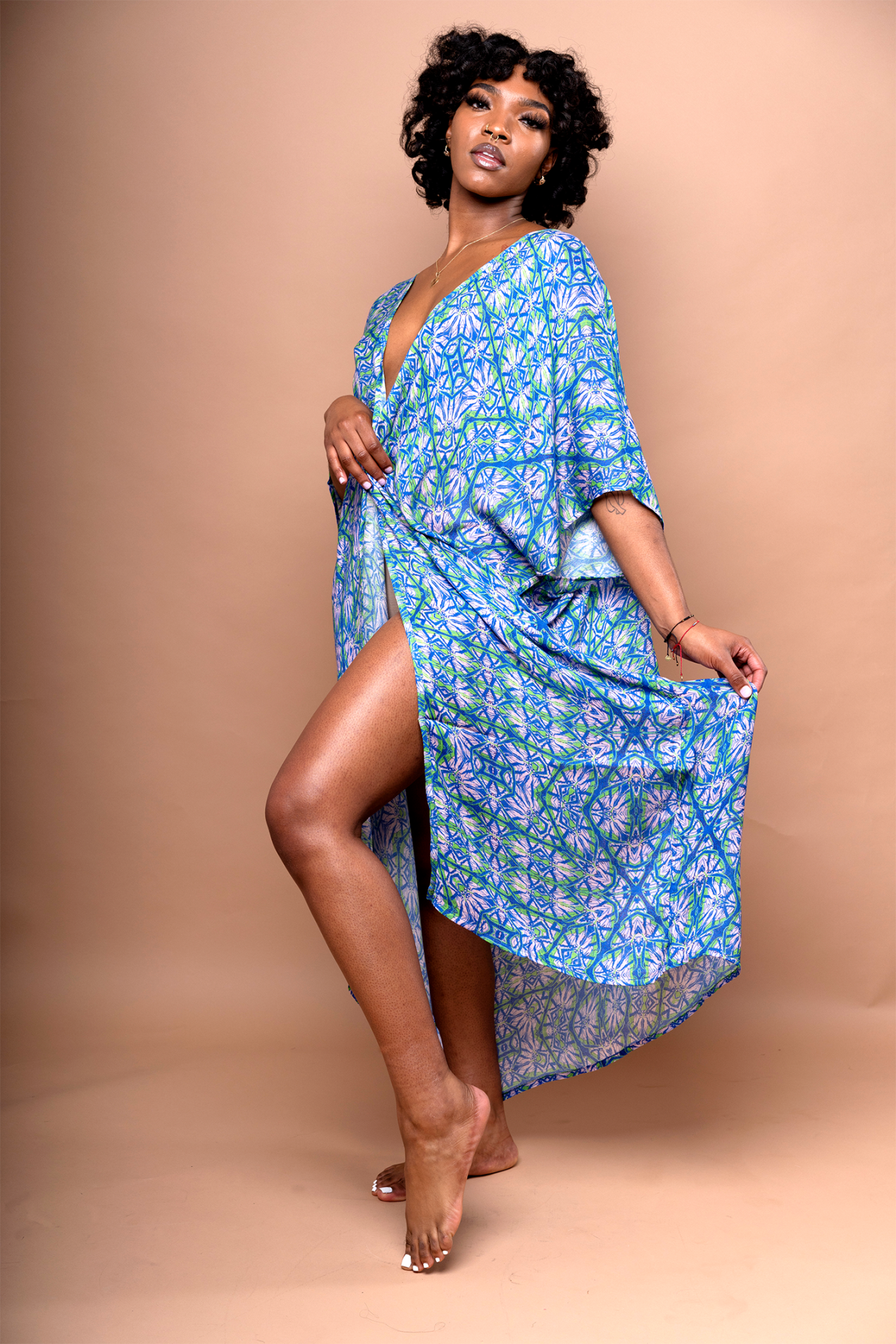 Akila Kimono Wrap Dress - Octavia Majorelle