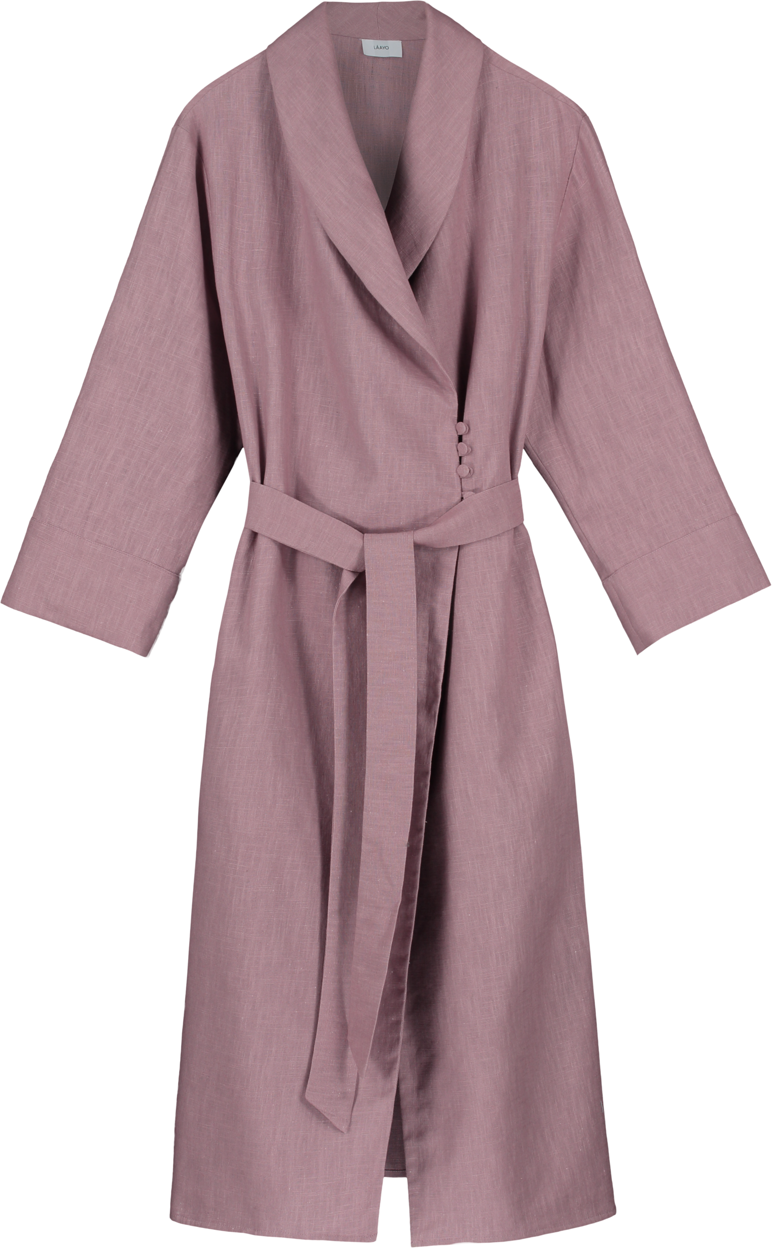 Grace Linen Robe - Pink