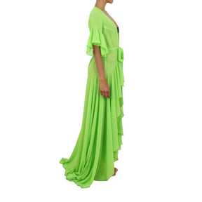 Korinne Standard Kaftan-Neon Green