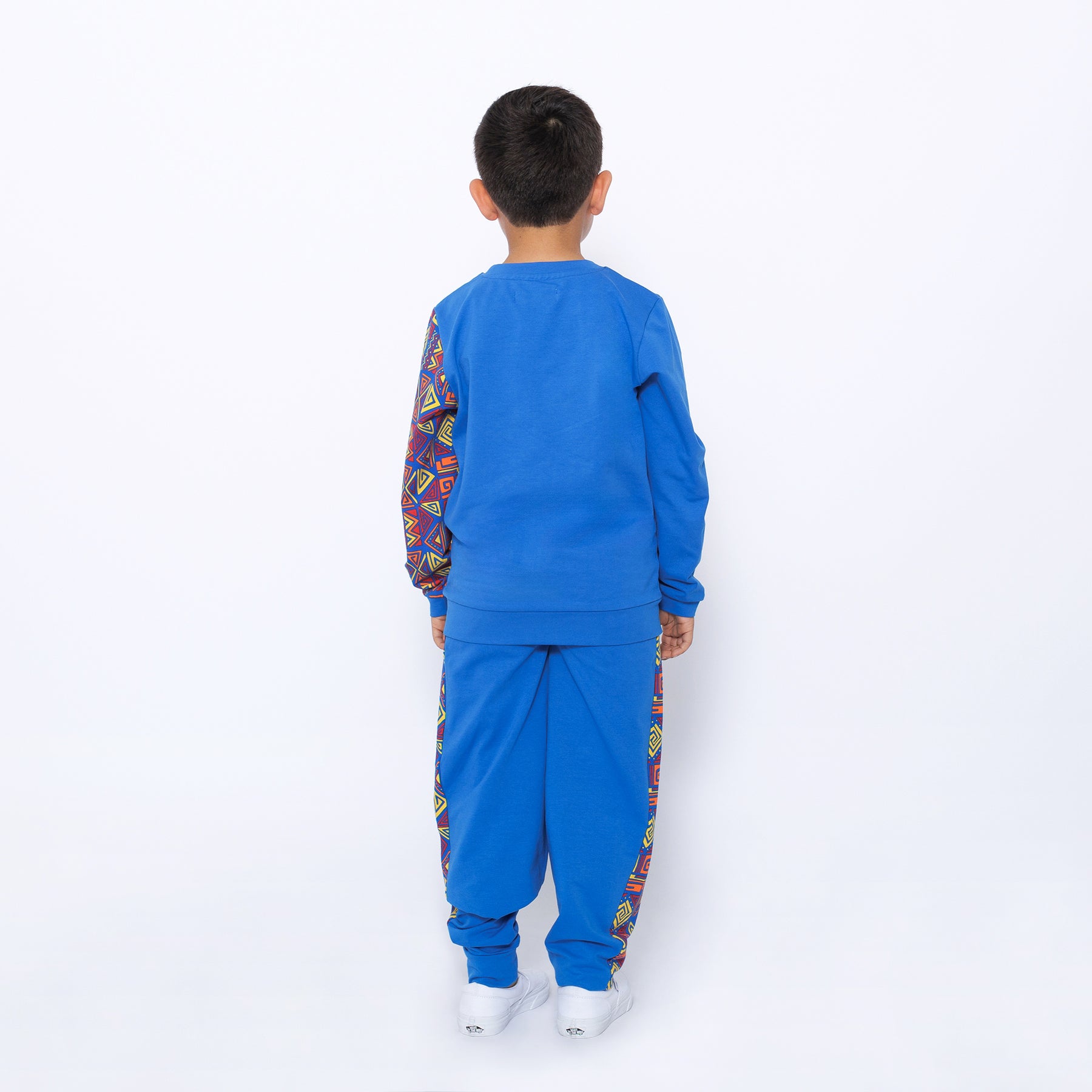 Mixed Up Clothing Boys Sweatshirt and Jogger Set Blue Multicolor