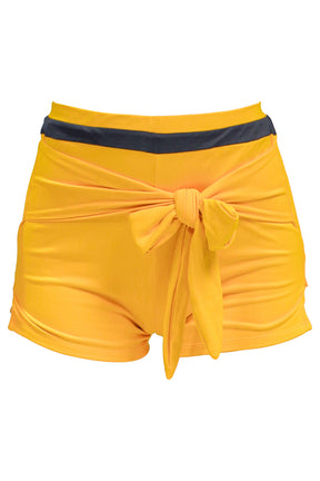 Moe tie-front swim shorts, yellow