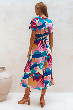 Samara Convertible Midi Dress - Havana