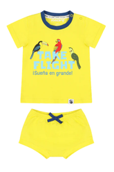 Mixed Up Clothing Suave Baby Tee and Bloomer Shorts Set - Take Flight