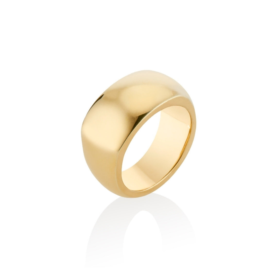 Unsquared Signet Ring in 22K Gold Vermeil