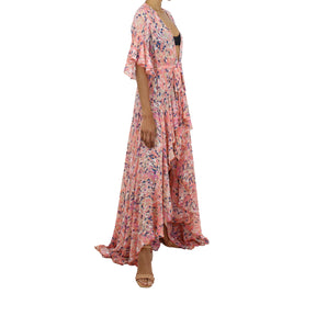 Korinne Standard Kaftan-Orange Diamond Print