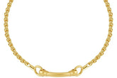 Senelagos Matte Bar Choker in 22K Yellow Gold Vermeil